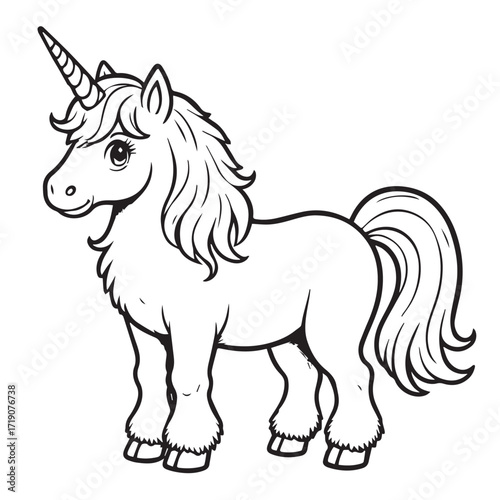 Unicorn coloring pages coloring book 
