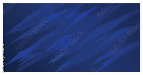 Dark blue abstract brush stroke background vector isolated on transparent background