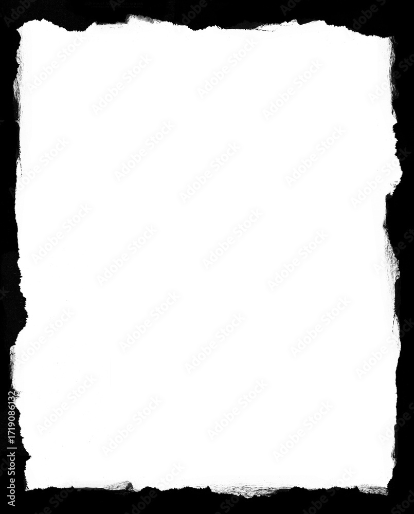 Obraz premium White shape on black background abstract blank