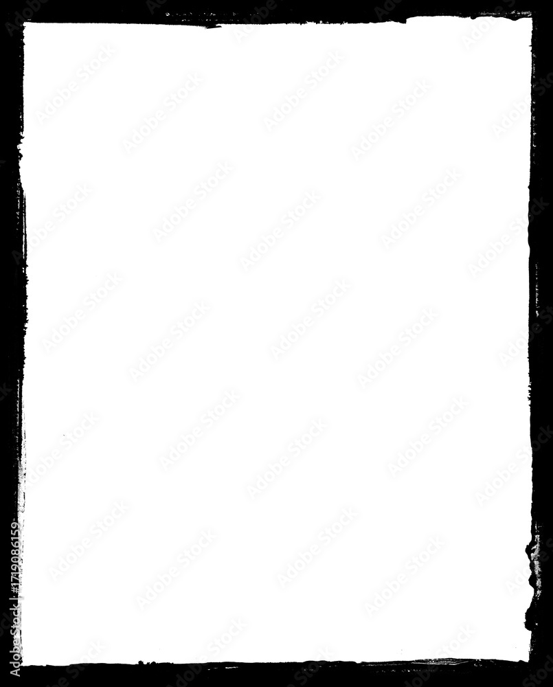 Obraz premium White shape on black background abstract blank