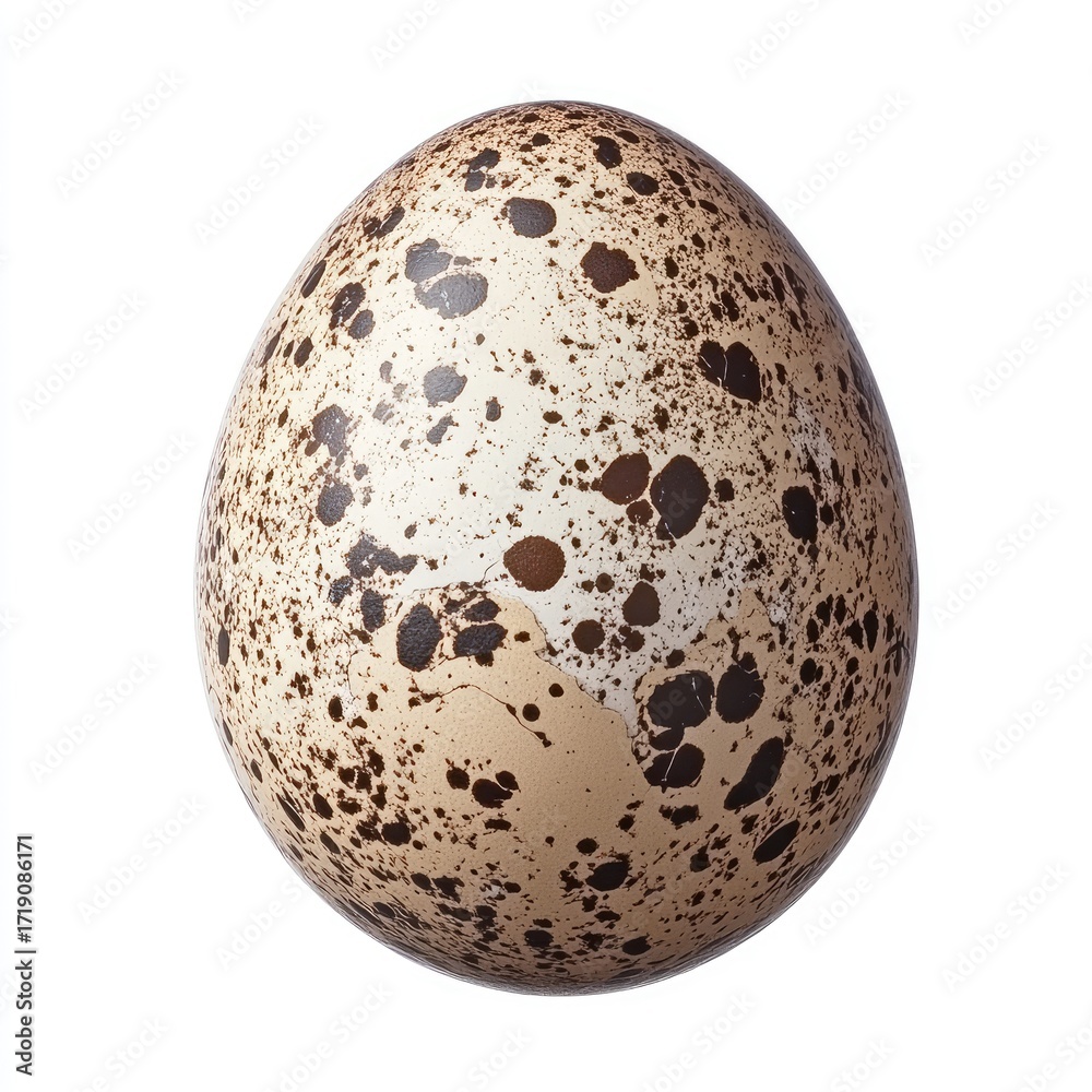 Obraz premium Detailed close-up of a speckled egg