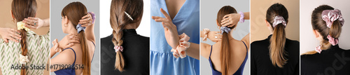 Group of young women with s...