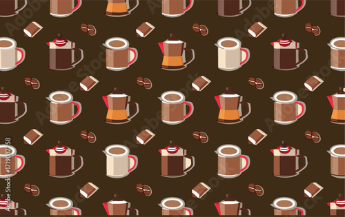 Chocolate and Coffee Background – Rich Mocha Gradient Wallpaper for Patisserie and Cafe Promotions, Posters and Web Headers
