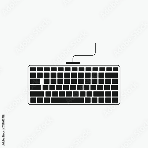 Computer Keyboard Computer Typing keyboard icon vector