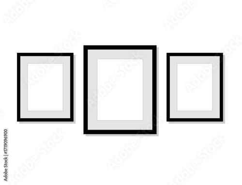 set of three frames