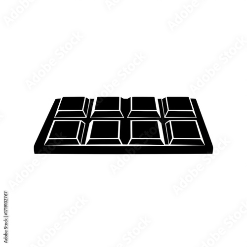 Vector art of chocolate bar