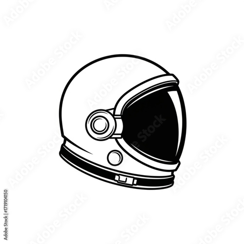 Vector art of astronaut helmet