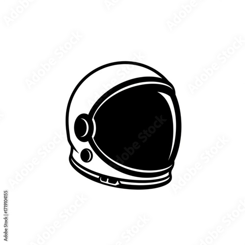 Vector art of astronaut helmet