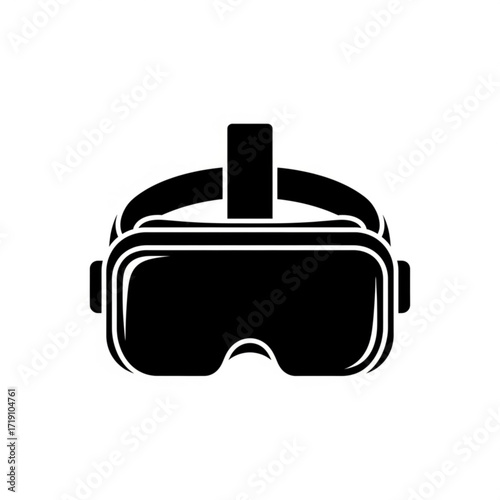 Vector art of virtual reality headset icon