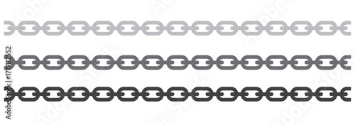 Chain silhouette vector, Chain vector clipart, Metal chain silhouette. Simple Chain Icon. Chain links isolated. Link icon. Chain shape silhouette pattern, seamless repeatable texture background.
