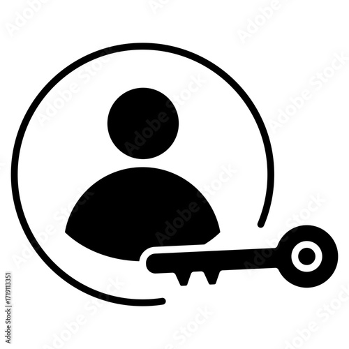 User Access Glyph Icon