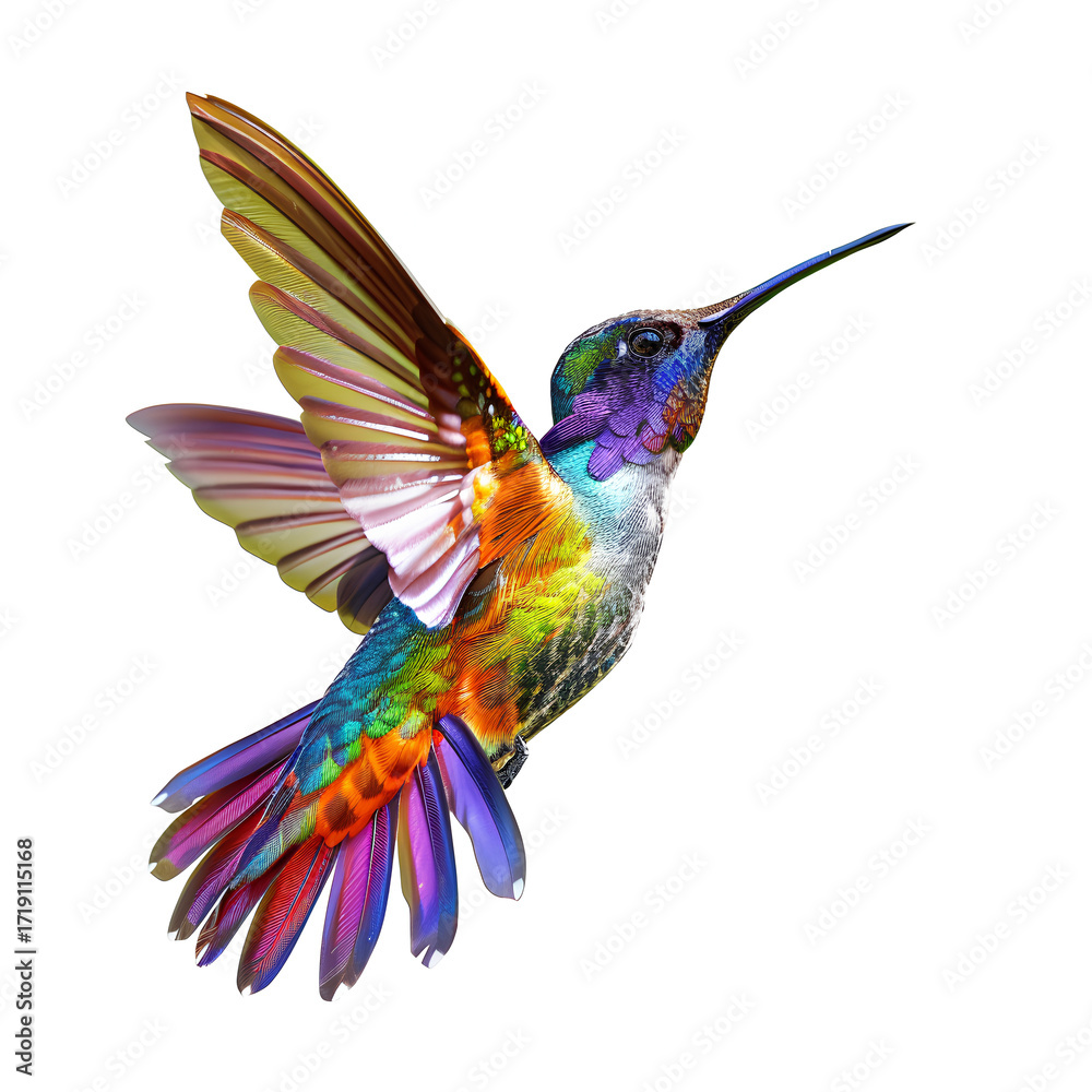 Obraz premium hummingbird on a white