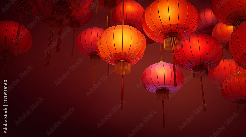 Obraz premium traditional chinese lanterns