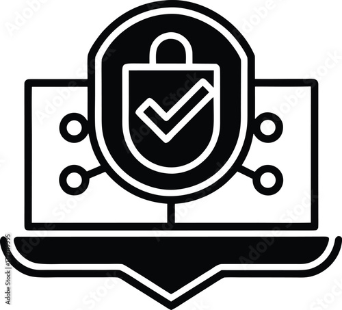 OTP verification vector icon.