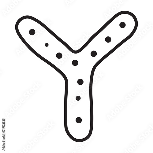 Bifidobacterium Probiotic Bacteria line icon
