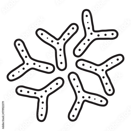 Bifidobacterium Probiotic Bacteria line icon