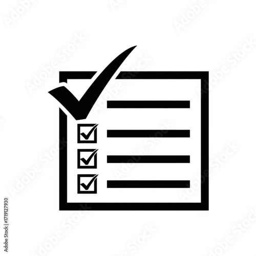 Checklist with Tick Marks