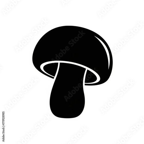 Stylized Mushroom Silhouette