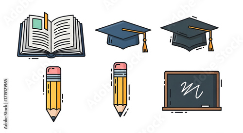  Education and Learning Concept Icons