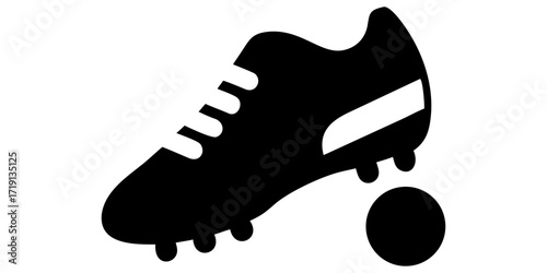 A stylish pair of black and white sneakers