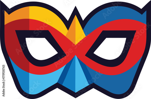 Classic superhero eye mask (different colors)