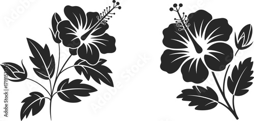 WiFi router icon collection, wireless modem symbols, network signal devices, internet connection elements, flat black silhouette, modern tech illustration