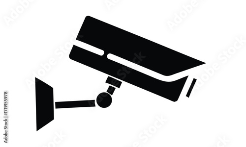 CCTV Security Camera Icon – Surveillance Monitoring Vector Illustration