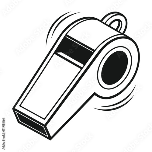 Whistle Icon – Sports Referee Coaching Equipment Symbol