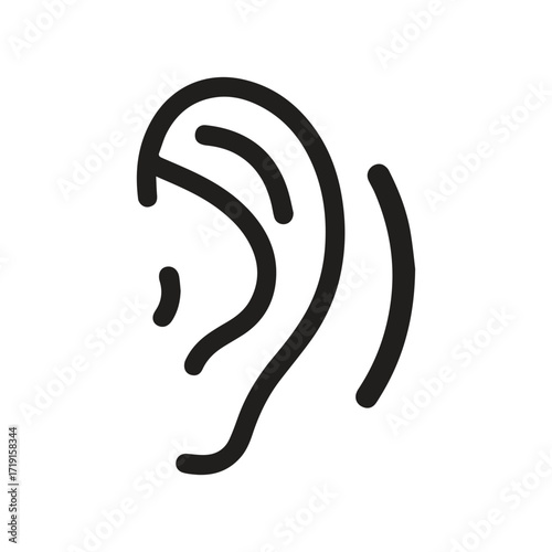 Worldwide hearing care icon perfect for campaigns and medical organizations
