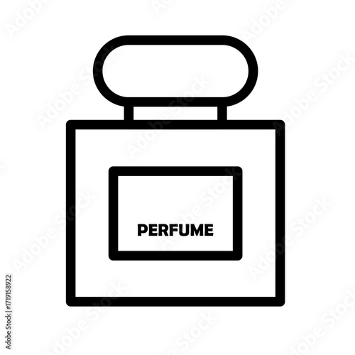 Vector icon of a men s fragrance bottle