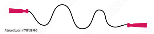 Skipping rope icon. Jump rope sport symbol