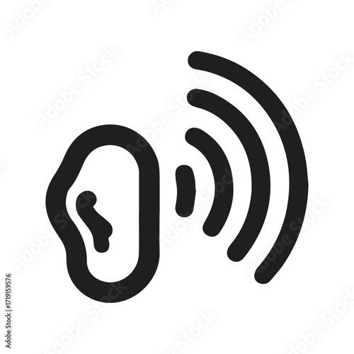 Brain ear logo symbolizing neuroscience of hearing and auditory processing