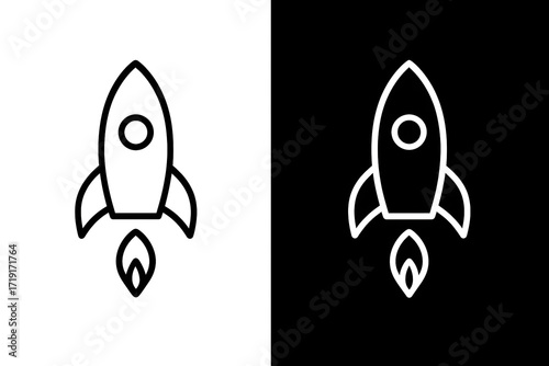 Rocket Launch Icon Simple, Versatile Design for Startups and Projects