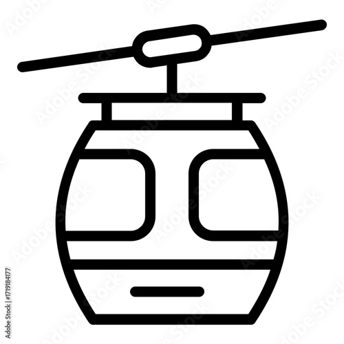 cable car icon line