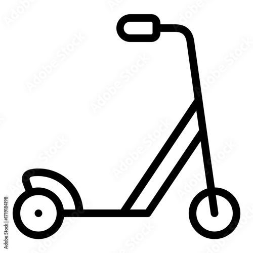 kick scooter icon line