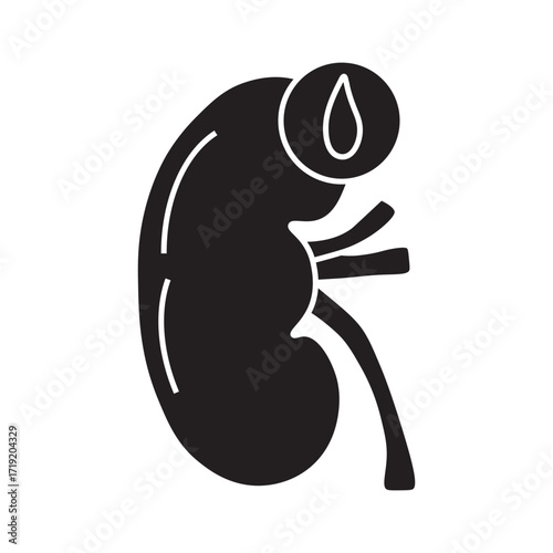 Diabetic Nephropathy glyph icon