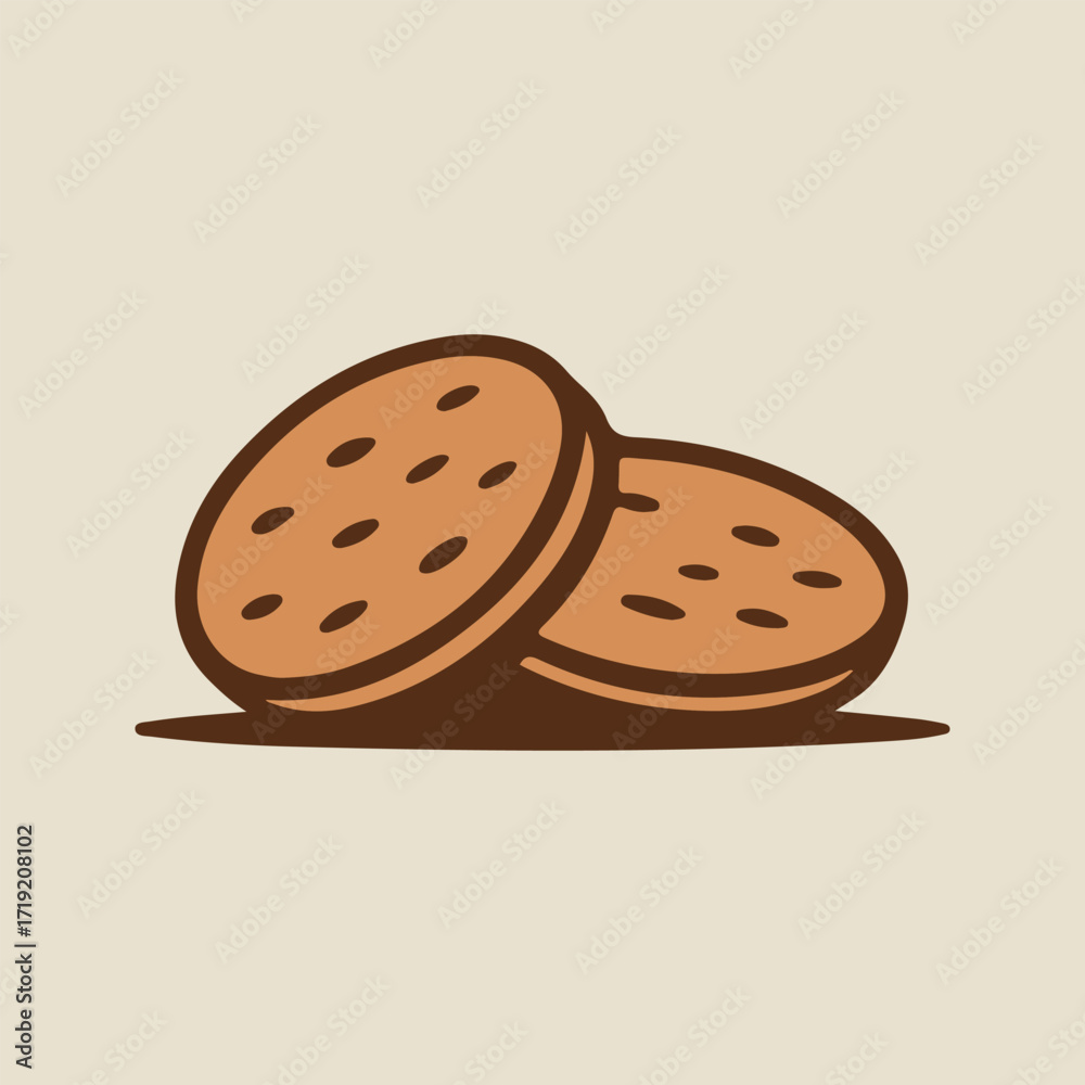 Fototapeta premium vector illustration of biscuits
