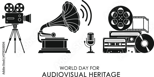 Vintage audiovisual collection celebrates media heritage history