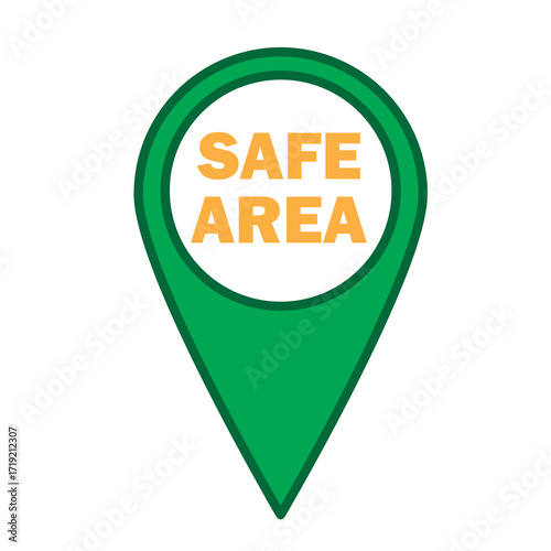 Pointers vector location of safe area