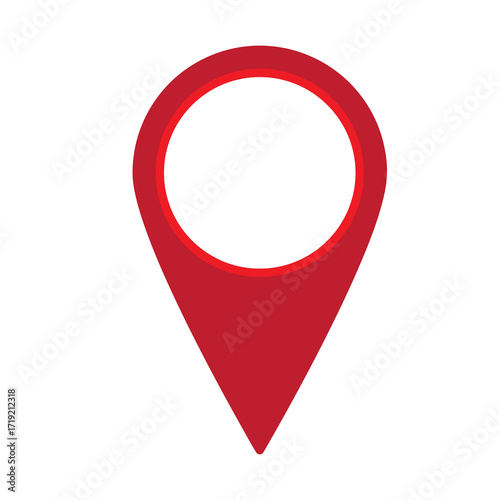 red map pointer vector