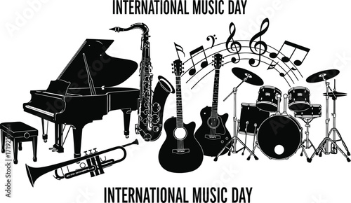 Celebrate international music day with vibrant instruments
