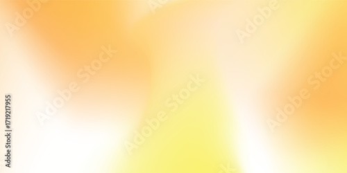 Abstract neon yellow wave form, Aesthetic blurred iridescent gradient texture, isolate design element. Fluid orange watercolor brushstroke blurry swirl shape. Aesthetic flowing decoration.Eps 10