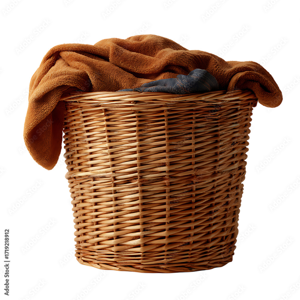 Obraz premium Laundry Basket Holds Clothes Neatly Everytime