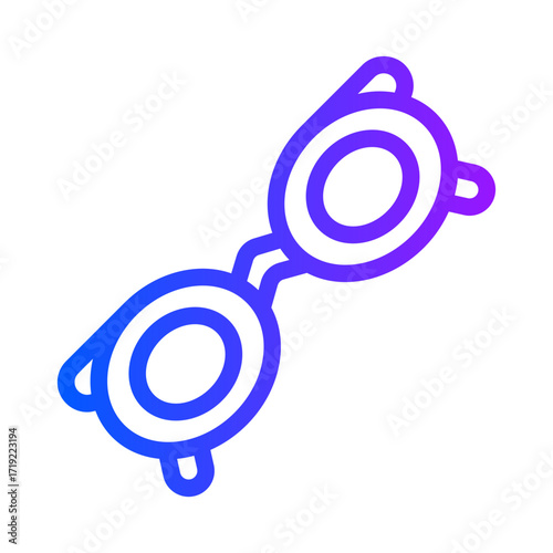 icon glasses with style gradient