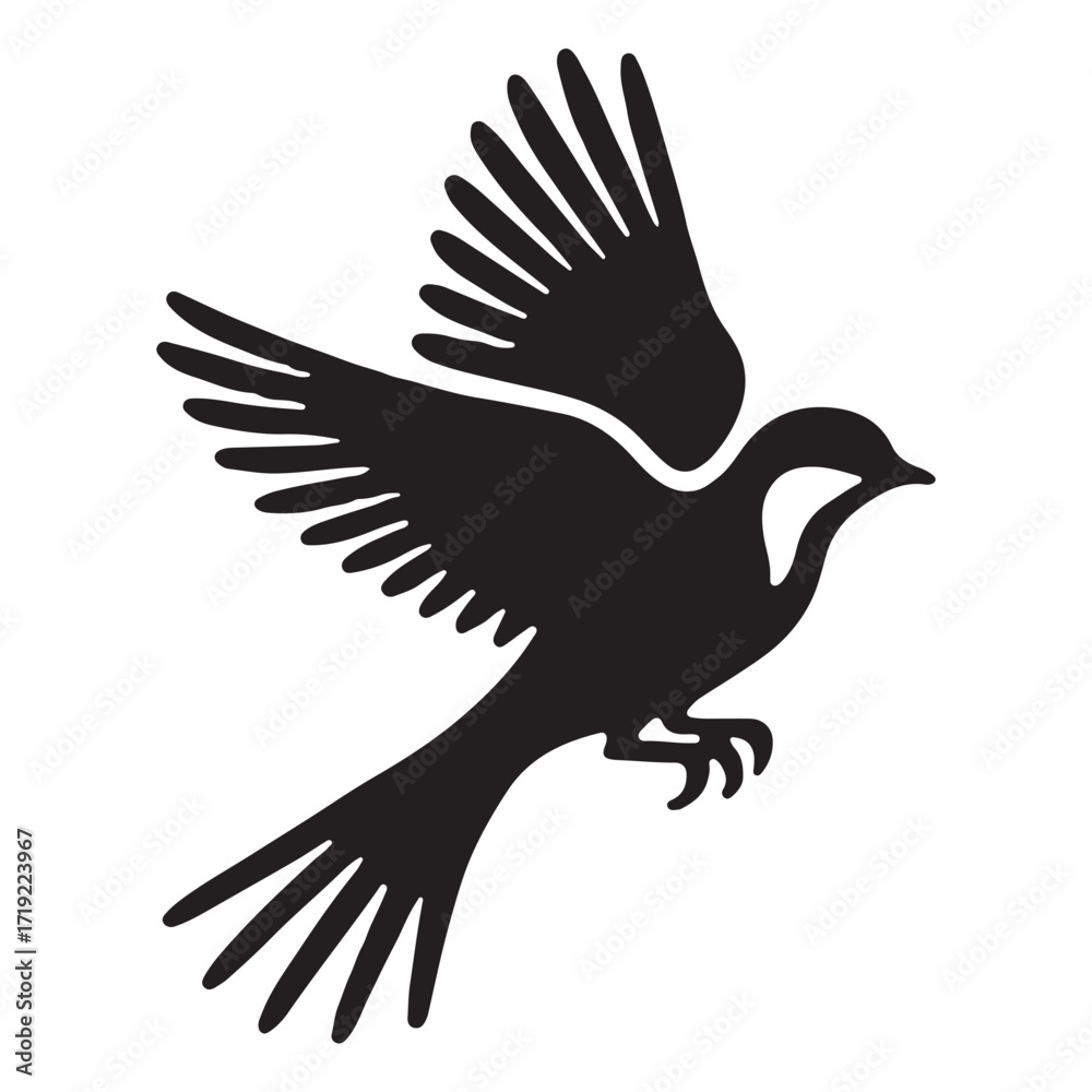 Obraz premium Birds vector illustration on a white background.Simple design,perfect for various uses