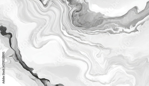 Abstract grayscale fluid art