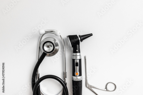 Photography Collection of vital instruments utilized in a hearing clinic highlights the professionalism and care in audiology
