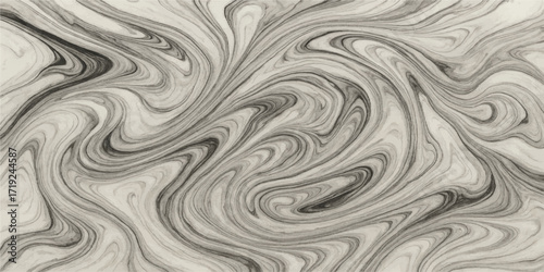 Abstract seamless pattern of golden swirling liquid waves