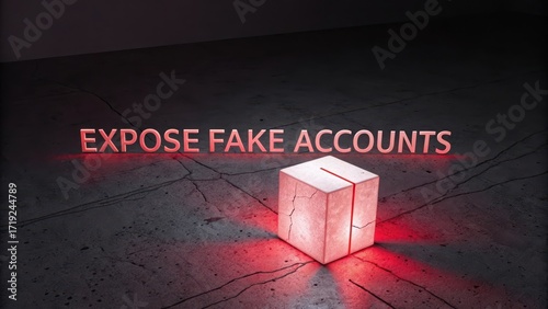 Expose Fake Accounts with Lighted Box in Dark Room