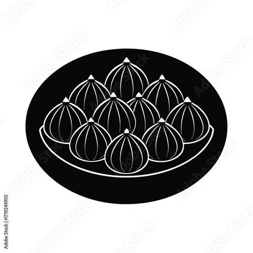 almond ghriba arranged on a silver tray